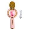 Kids Bluetooth Microphone with Color Light Wireless Connection Handheld Battery Powered Karaoke Mic