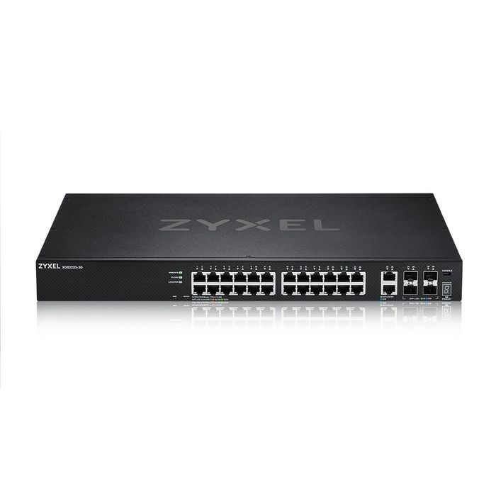 Switch - ZYXEL - XGS2220-30 - 24 ports - 6 10G Uplink - L3 Access &amp; Stacking