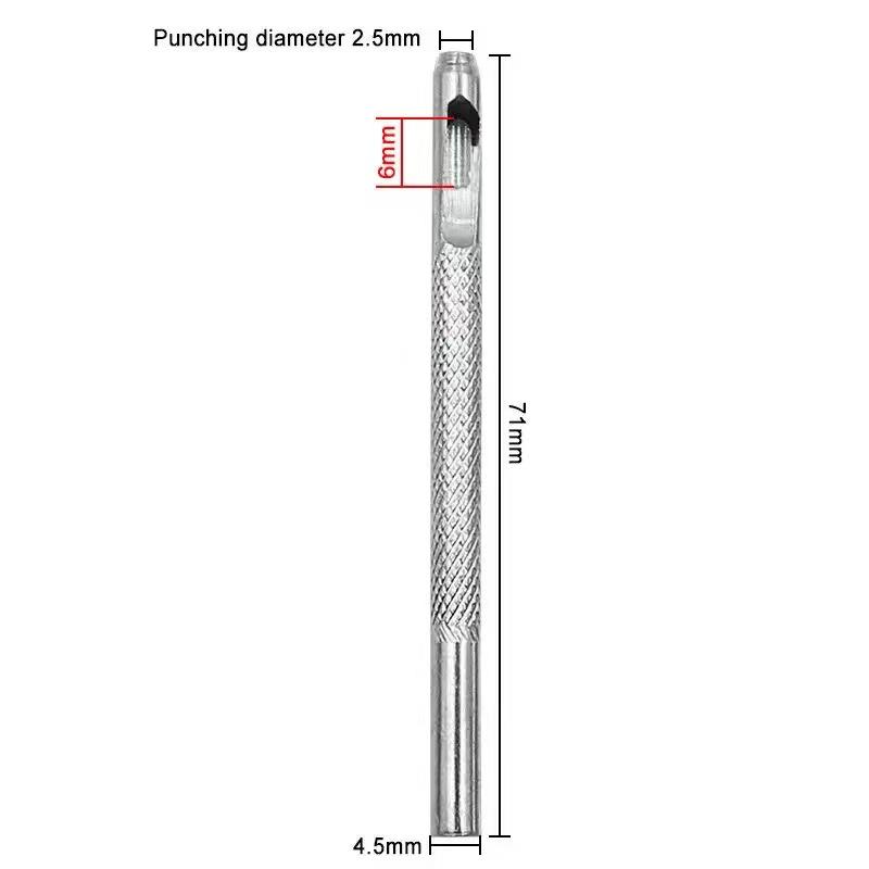 Инструмент для пробивки кожи для ремней и ремешков - Идеально подходит для поясных ремней, плечевых ремней, обуви, люверсов и ремешков для часов