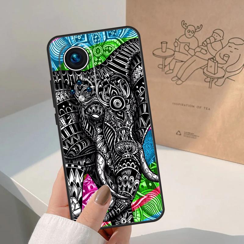 Слон Цветочный Племенной Для Honor Magic 8 Pro 5 6 7 Lite Чехол Для Honor Win RT 200 400 50 70 90 X8b X9a X9b X9c X9d