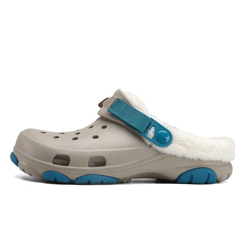 Зимние повседневные тапочки с круглым носком, уличная обувь, эластичная толстая подошва, модная универсальная бархатная модель, сохраняет тепло, удобна