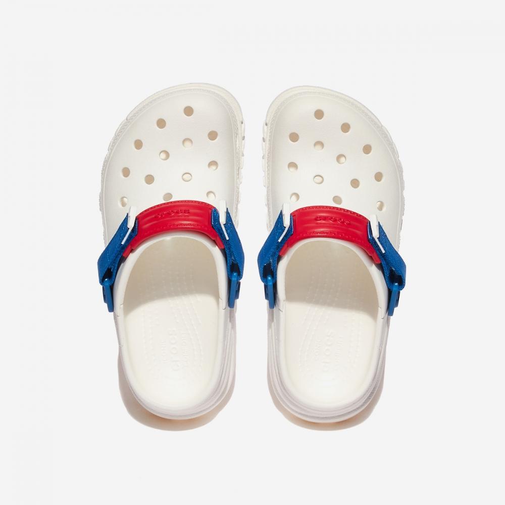 Crocs Сабо Duet Max Ii Crs208776 Белый Синий Красный