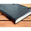 Handmade Wicca Leather Journal Black Pentagram Embossed Blank Spell Book of Shadows Notepad Grimoire Book Write Book for Men Women