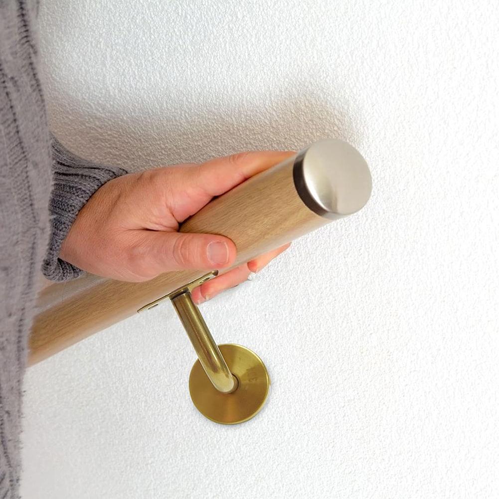 Золотая опора для поручня Кронштейн для лестничного ограждения Балюстрада Настенные кронштейны для настенного крепления Поддержка поручня Фурнитура для поручня