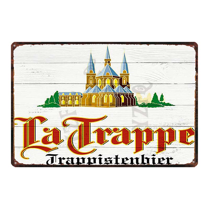 Бельгийское пиво VintageBrugse Zot La Trappe Металлические жестяные таблички для стены Бар Паб Искусство Кухня Кофе Домашний декор 30X20СМ DU-8282A
