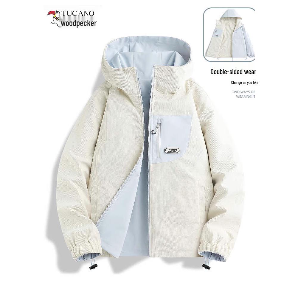 Woodpecker Women's Petite Windbreaker: 2025 Double-Sided, Windproof, Waterproof Spring Mountaineering Jacket