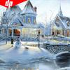 Diamond Embroidery Landscape Winter Castle Full Round Mosaic Scenic Diamond Painting