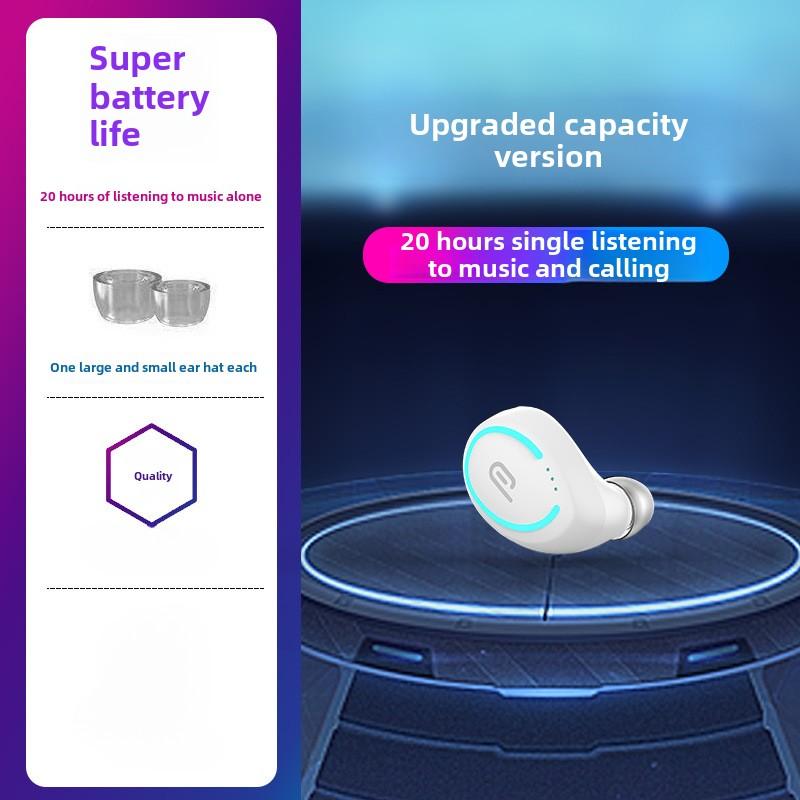 Мини Bluetooth-наушники-вкладыши Беспроводные наушники с длительным сроком службы Невидимые наушники для сна с функцией шумоподавления