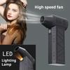 Compressed Air Duster 130000RPM High Speed Compact Design Rechargeable Cordless Air Blower with 3-Gear Turbo Fan