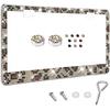 Bling License Plate Frame for Women, License Plate Holder, Sparkly Rhinestone Diamond Tag Holder Frames with Crystal Screws Caps, Stainless Steel