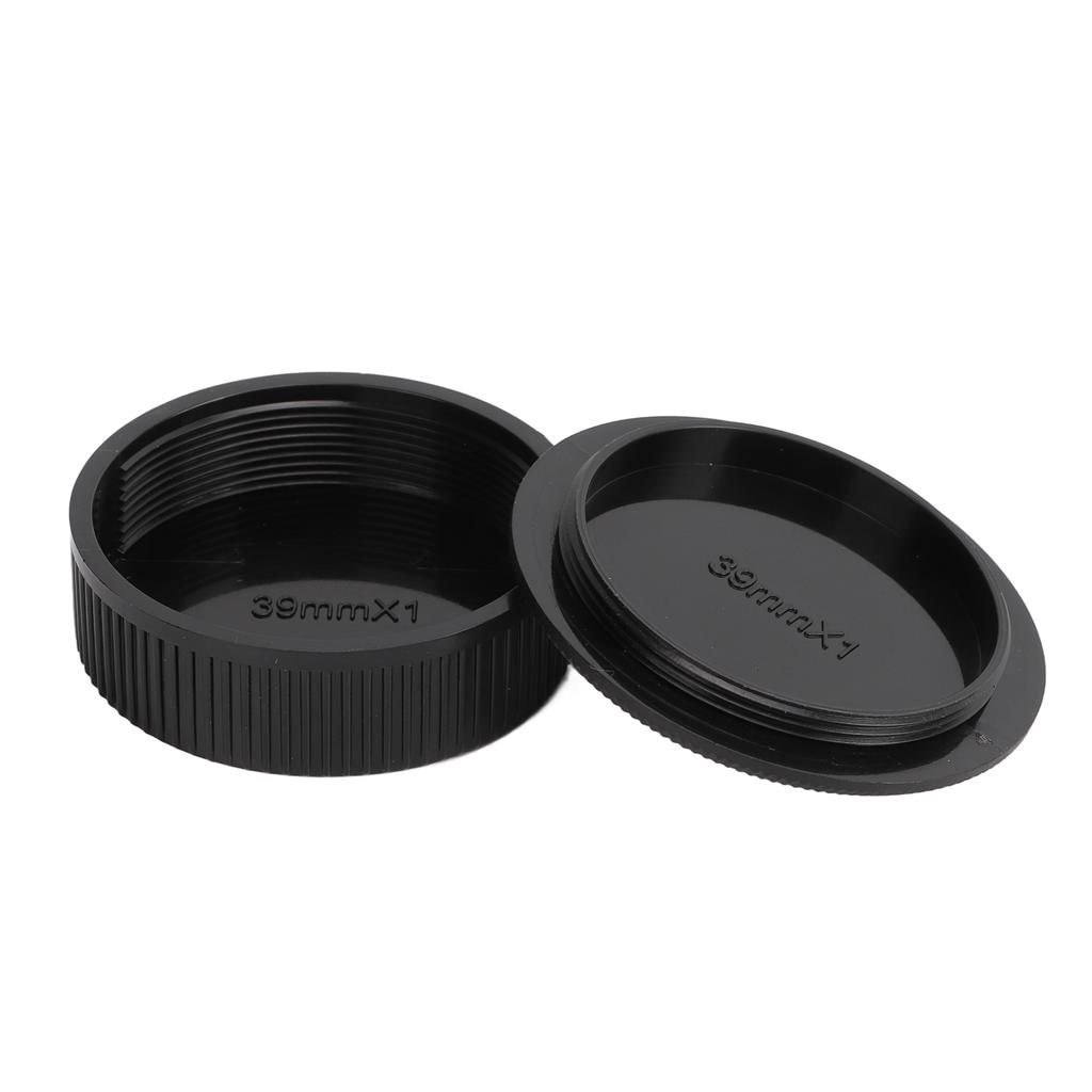 M39 Front Rear Lens Cap Premium Plastic High Reliability Small Size Light Weight Portable