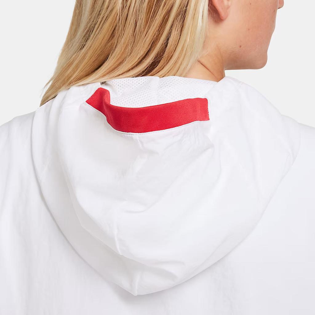 Nike Толстовка с капюшоном и принтом логотипа Crossover Zip-Up, детские куртки белого цвета DJ5727-100