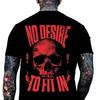 No Desire To Fit In Skull T-Shirt,  Menswear Casual Cotton Top Classic Fabric