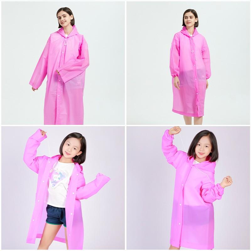 Детский уличный модный плащ для путешествий для взрослых, толстый прозрачный плащ из ЭВК