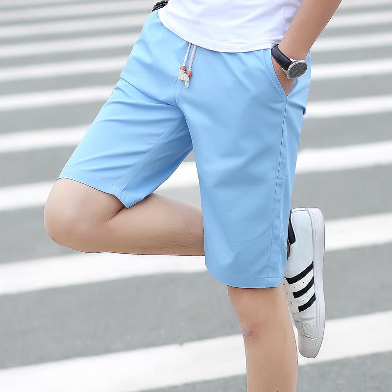 Летние мужские спортивные брюки, модные укороченные брюки, большие пляжные быстросохнущие брюки