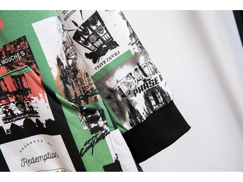 Свитшот оверсайз с круглым вырезом и принтом Микки в корейском стиле 2025 года - женский топ с длинным рукавом для весны и осени