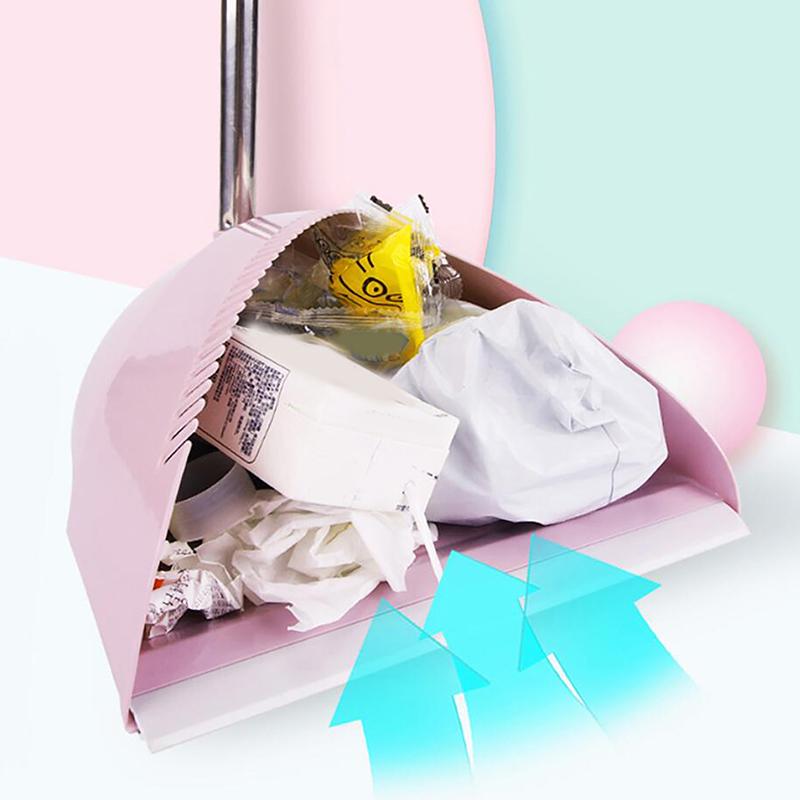 1 Set Cartoon Flexible Bristles Kids Pretend Play Toddlers Indoor Outdoor Floor Sweeping Tool Kit Mini Children Broom Dustpan