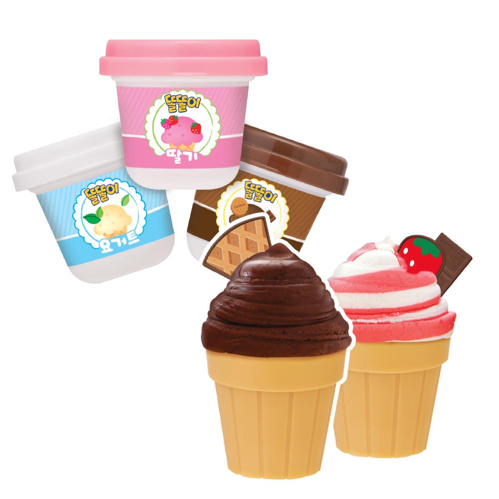 [Mimi World Official] Doddoli Ice Cream Refrigerator Play, популярные корейские игрушки-персонажи