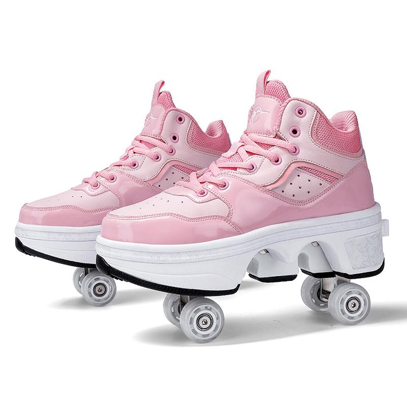 Zhang Guowei Style Adult & Kids 4-Wheel Roller Skates: Walkable & Skatable