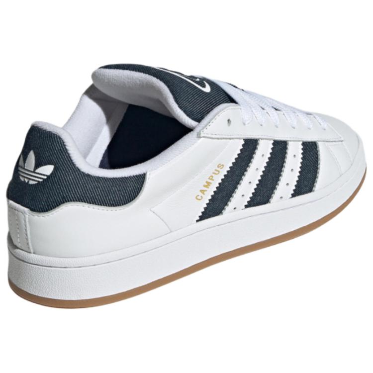 adidas Кроссовки Campus 00-х White Night Indigo Denim Унисекс Облачно-Белый Золотисто-Металлик JQ7439