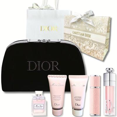 Подарочный набор Miss Dior 2024: Парфюмированный крем и молочко для рук и тела Blooming Bouquet, а также Подарочный набор с Помадой-максимализатором объема губ [Подарочная упаковка] Набор: Крем, Молочко, (Ограниченное