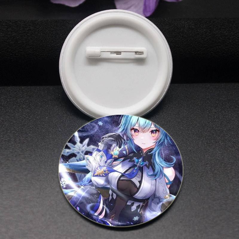 32/44/58 мм значки Eula аниме Genshin Impact броши ручной работы игровые персонажи значки на лацкан креативные значки с мультяшными фигурками аксессуары подарок