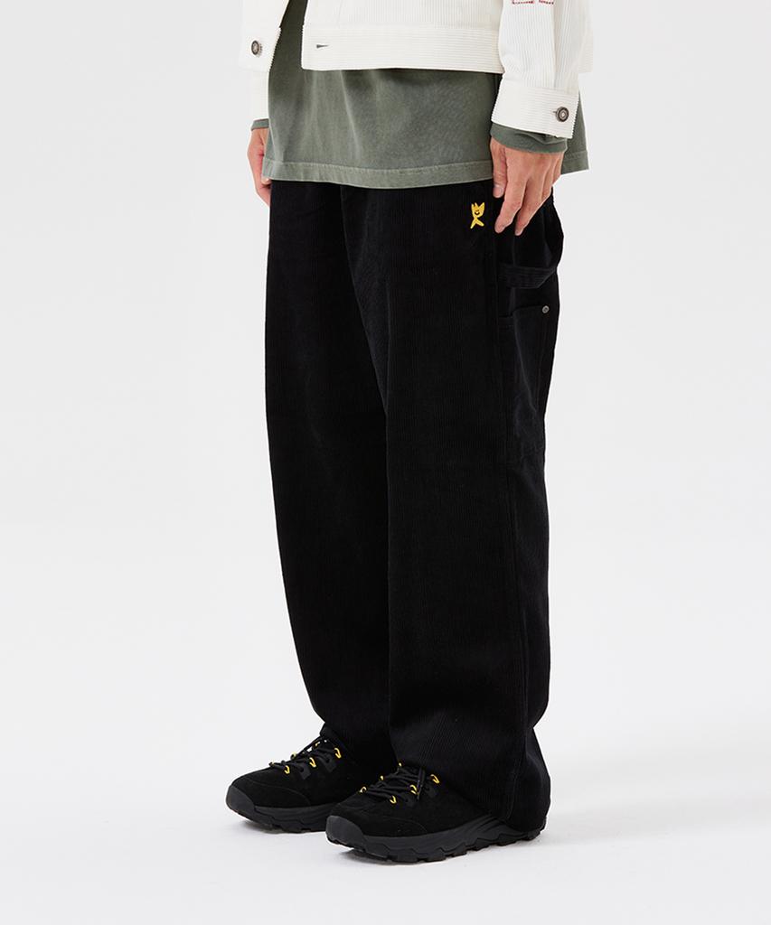 WACKY WILLY Corduroy Carpenter Pants Black
