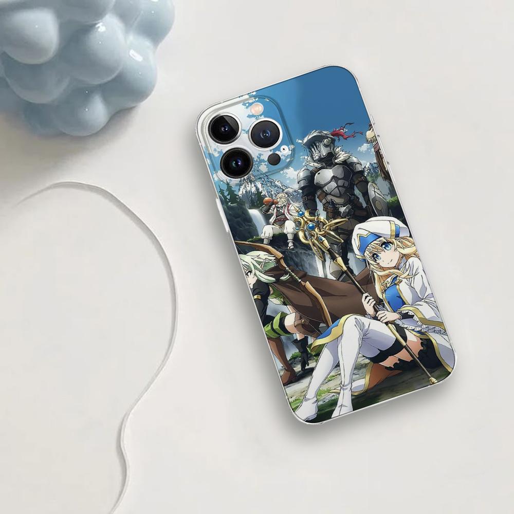 Чехол для телефона с аниме Goblin Slayer для iPhone 16 15 11 13 14 Pro Max 7 8 Plus X Xr Xs Max Se2020 12mini Прозрачный чехол