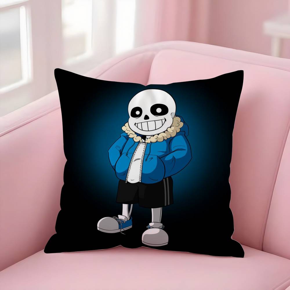 Игровой чехол для подушки U-Undertale Диван Короткий плюш Двусторонний HD-печать Комната Домашний офис Подарок Чехол для подушки