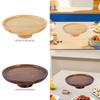Wood Cake Stand Appetizers Fruit Plate Bamboo Serving Tray Cupcake for Pastries Celebration