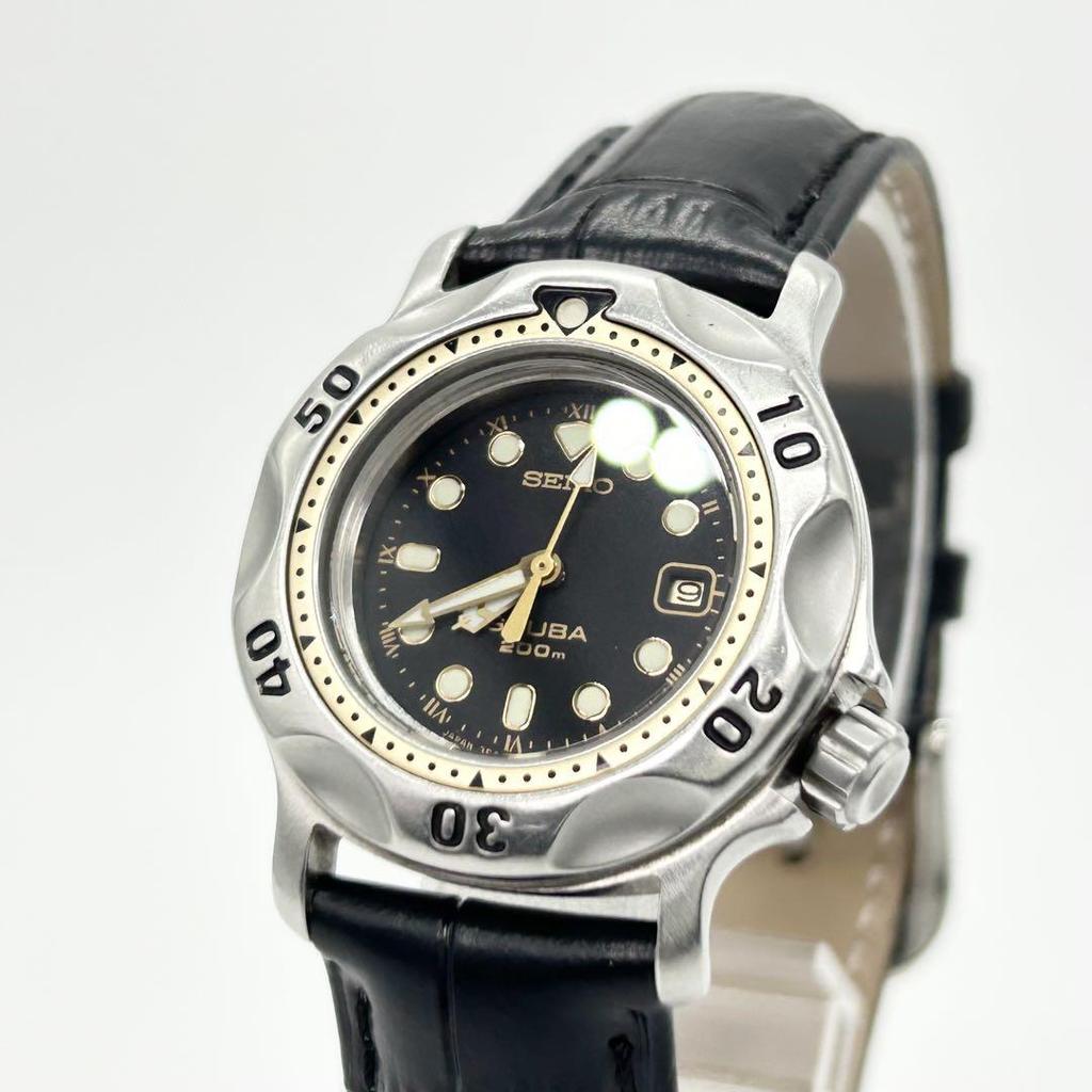 [USED] SEIKO SCUBA 200m 3E25-0A10 Quartz Wristwatch