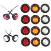 Eagle Eye Round LED Side Marker and Indicator Light for Trucks and Marine Vehicles