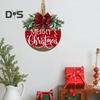 Рождественская приветственная табличка на дверь, праздничная вешалка для входной двери, украшение на венок, веселый рождественский деревянный знак, декор для домашней вечеринки