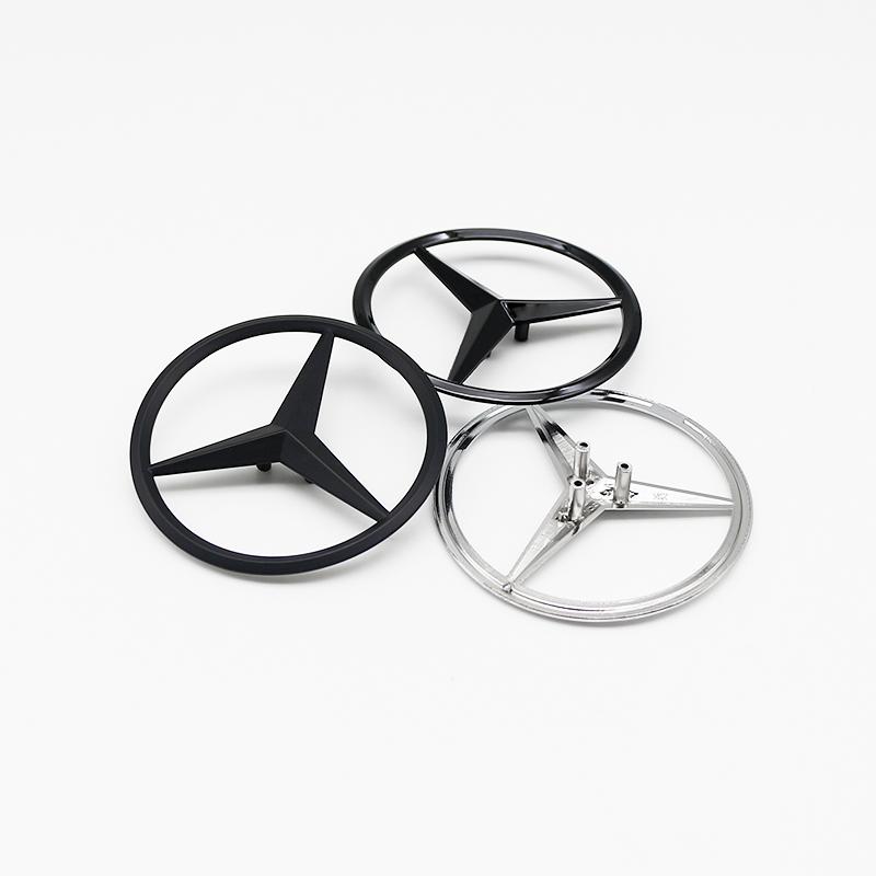 QNAT5 Черно-хромированная задняя звезда для Benz W205 A2058174500 Логотип Mercedes W177 W176 GLA GLC GLE A1778170100 Аксессуары для тюнинга авто