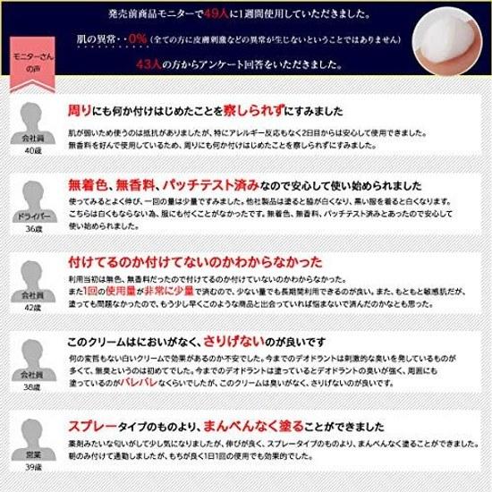 Дезодорант-крем для подмышек два активных ингредиента роскошно смешаны двойная блокировка бактерий, вызывающих запах. Квази-лекарство. Экономичный большой объем 40 мл
