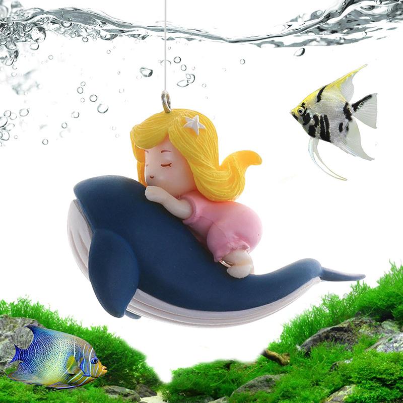 Украшение для аквариума Diver, симпатичное украшение для поплавка Diver, ландшафтный дизайн аквариума, яркая игрушка-рыбка, сделай сам, создай внутреннее украшение для аквариума