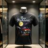 2026 Hot Selling Comfortable and Casual Foo Fighters Retro FF Logo and Star Printed Tshirt Cotton Neutral Rock Fan Tshirt