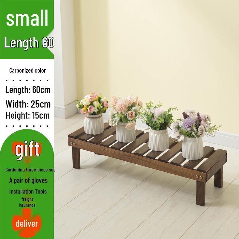 Multi-layer Solid Wood Indoor Balcony Plant Stand