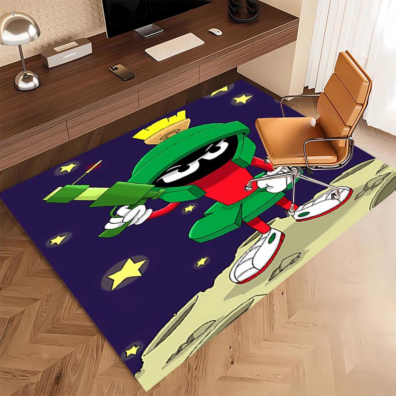 1pc Marvin the Martian Print Area Rug - Soft, Washable Non-Slip Indoor Mat, Living Room, Home Office Decorative Rug,Office Decorative