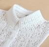 Elegant Lace Collars For Women Shirt Fake False Collar With Beads White Detachable Collar For Women Half Shirt Col Nep Kraagie