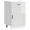 VidaXL Armoire de cuisine Porto blanc brillant bois ingénierie 853959