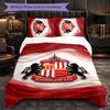 Sunderland Themed Bedding 3Pcs Duvet Cover Set Decorative Bed Linen For Teen Room Home Decoration