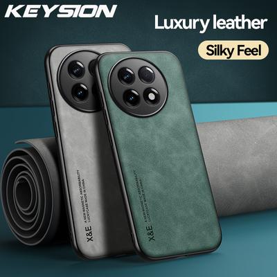 KEYSION Роскошный ретро чехол из искусственной кожи для OnePlus 13R Мягкий силиконовый + противоударный чехол для задней панели телефона для OnePlus Ace 5 Pro 1+ 13R 5G