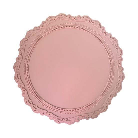 Подстаканник винтажный тисненый цветочный узор дизайн силиконовый многоцелевой коврик для посуды для защиты домашнего декора