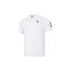 Solid Stripe Tennis Sports Casual Short Sleeve Polo Shirt Men Tops White HF1815
