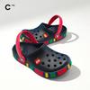 Crocs Классические детские сандалии и шлепанцы Lego для мальчиков и девочек