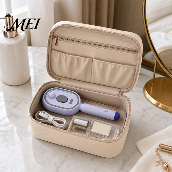 Self-Cleaning Massage Brush 1/2Pcs Electric Spray Air Cushion Brush, USB Rechargeable Misting Scalp Anti-Frizz Steam Comb for Dry Damaged Hair