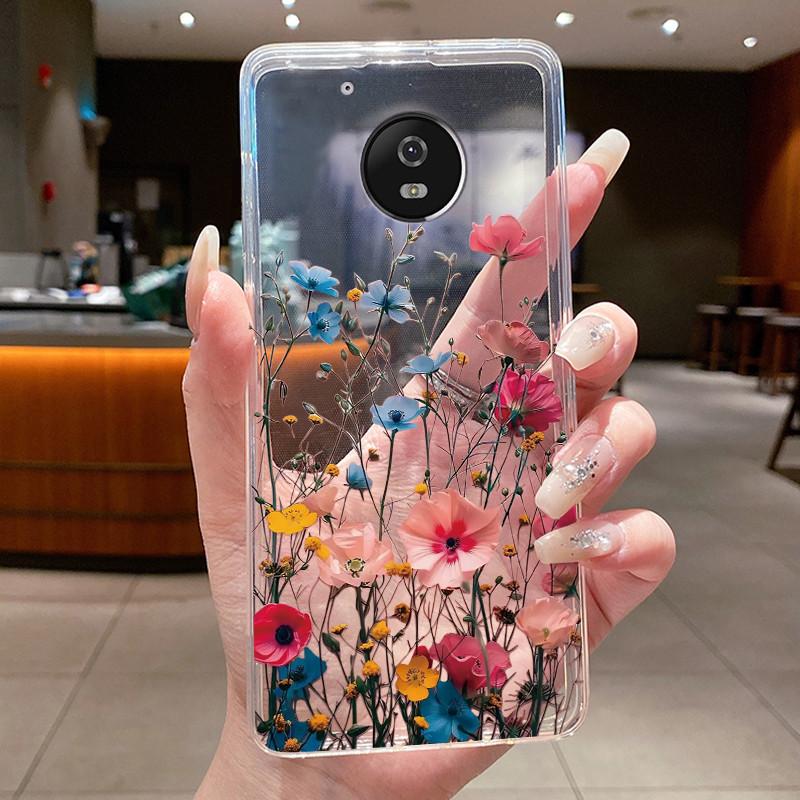 For Motorola Moto G5 Plus Case Clear Luxury Fashion Butterfly Flower Soft TPU Silicone Phone Cover for Motorola G5 Plus G5+ Case