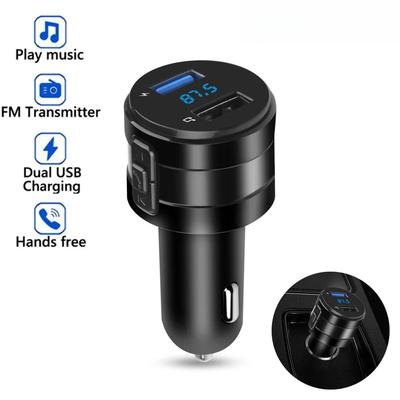 Bluetooth 4.2 FM-передатчик Автомобильный MP3-плеер 3.1A Два порта USB Автомобильное зарядное устройство Комплект модулятора громкой связи Адаптер розетки