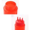 Refillable Squeeze Bottle Food Grade 3 Hole Large Capacity Condiment Bottles for Kitchen
